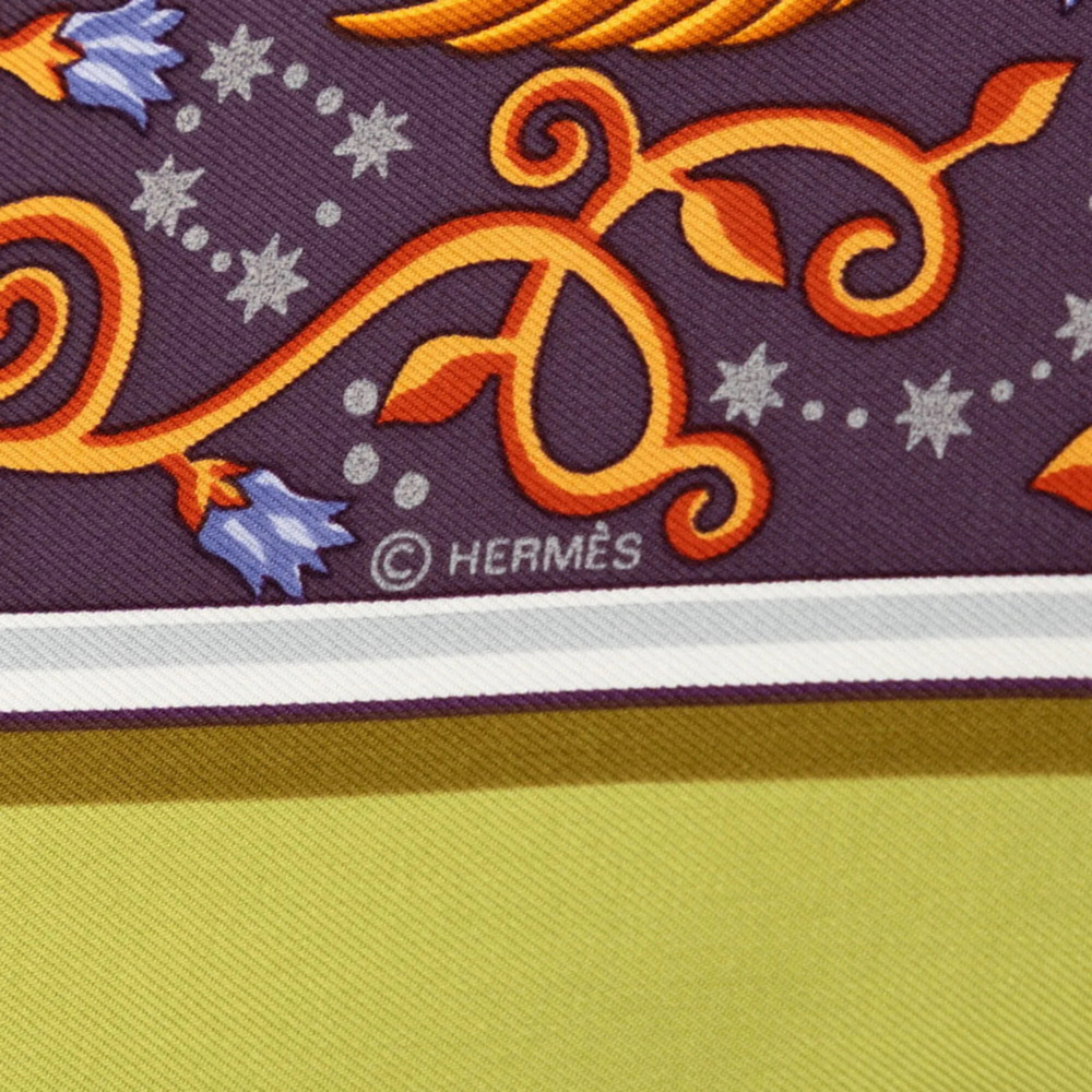 HERMES Black Silk Scarf - Picture 4 of 8